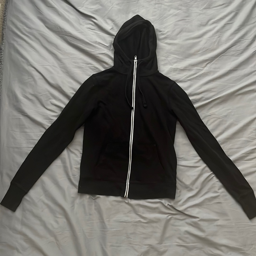 Black Zip hoodie